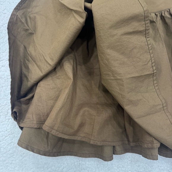 Aritzia Babaton Segment Poplin Dress Cello Brown Size Medium - Picture 11 of 12